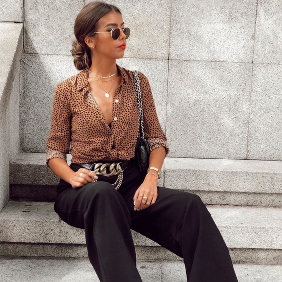 NWT Zara Limited Edition Leather and Link Belt - Picture 8 of 15